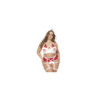 Costume d'infirmière sexy de trois pièces grande taille  